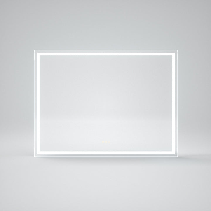 Aurora 48 in. W x 36 in. H Round Corner Rectangular Frameless Wall Mount LED  Bathroom Vanity Mirror